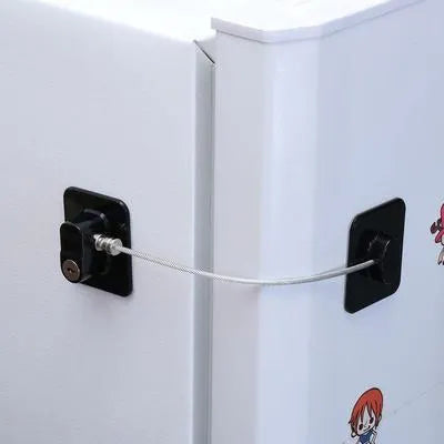 fridge Lock with Keys – Secure Cabinet & Refrigerator Lock with Gripped Handles for Comfortable, Easy Use"