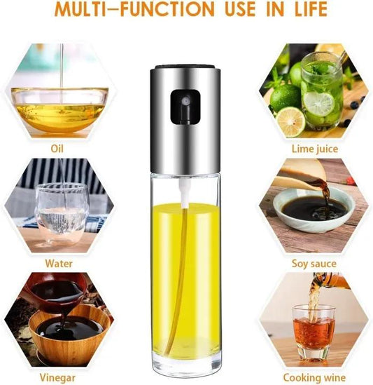 100ml Oil Spray Bottle | Refillable Cooking Oil Sprayer | Kitchen Essential