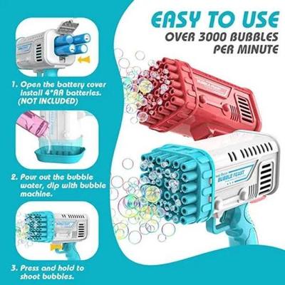 36 Hole Electric Bubble Gun Machine