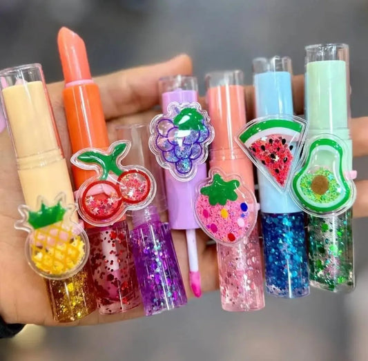 2-In-1 Fruit Flavored Lip Balm & Lip Oil | Nourishing Pink Shades