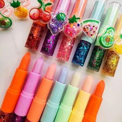 2-In-1 Fruit Flavored Lip Balm & Lip Oil | Nourishing Pink Shades