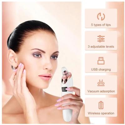 5-in-1 Electric Rechargeable Blackhead Remover – Deep Pore Cleansing & Skin Care Device