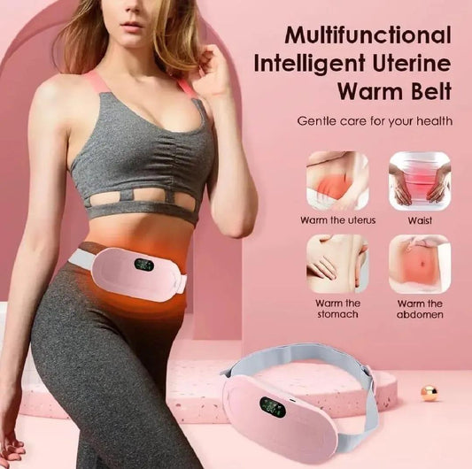 Electric Period Cramp Heating Belt – Adjustable, Portable & Pain-Relieving
