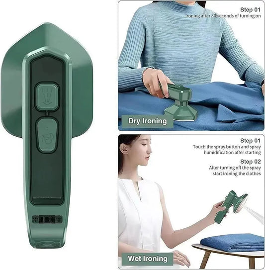 Steam Iron Green – Powerful Fabric Care with Fast Heating & Smooth Gliding
