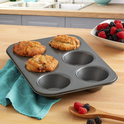 06 Hole Cupcake Tray, Muffin Pan non stick cupcake baking pan kitchen utensil