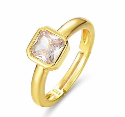 Square Stone Ring Adjustable