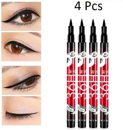 Smudge Proof 36 Hour-long Lasting Liquid Eyeliner, Pack Of 4