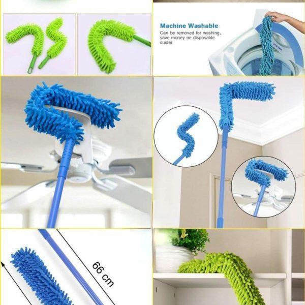 Extendable Duster for Cleaning High and Hard-to-Reach Areas