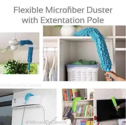 Extendable Duster for Cleaning High and Hard-to-Reach Areas