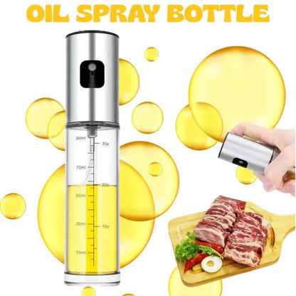 100ml Oil Spray Bottle | Refillable Cooking Oil Sprayer | Kitchen Essential