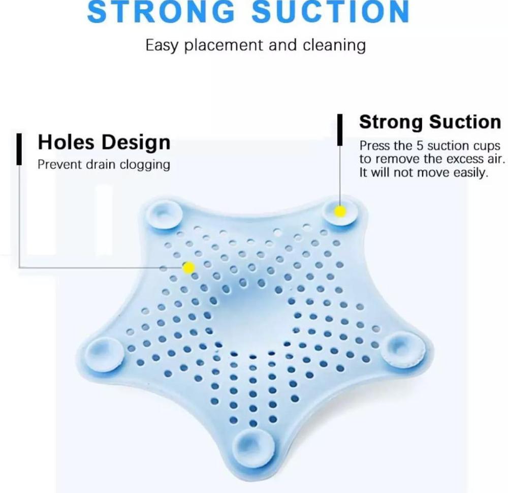 Silicone Drain Sink Stopper Strainer, Pack of 3