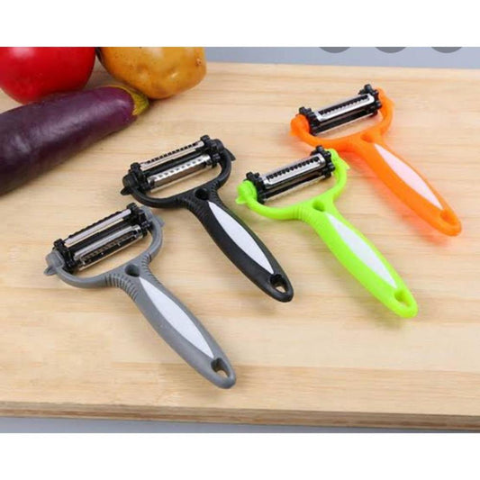Portable 3-in-1 Stainless Steel Vegetable & Fruit Peeler – Multifunctional Kitchen Tool