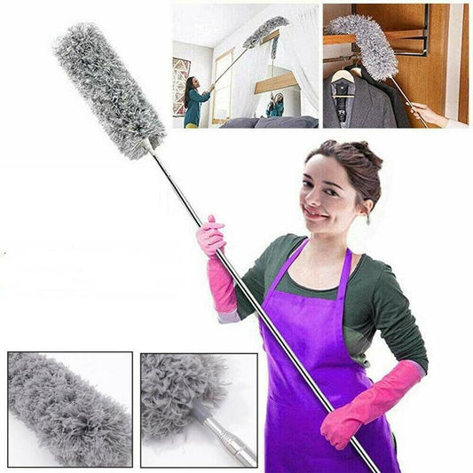 Microfiber Duster Extendable | 2m Extra Long Handle | Dust Cleaning Tool