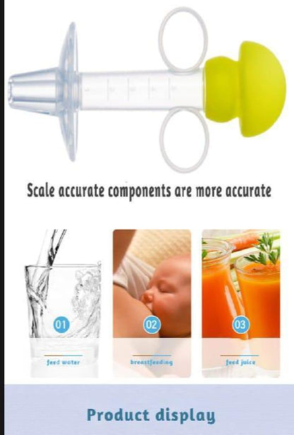 Silicone Medicine Feeder Set | Infant Medicine Dispenser | Safe & Gentle