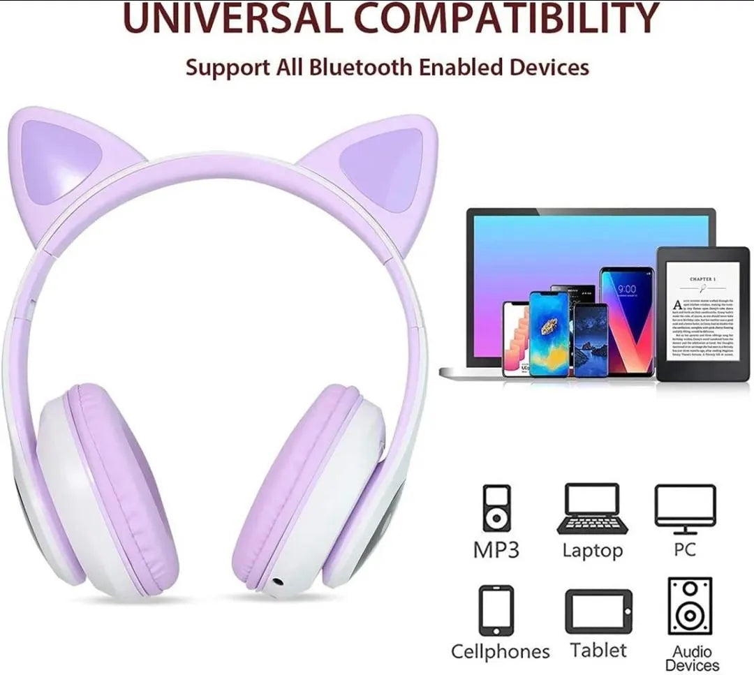 Cat Ear Headphones for Kids & Teens