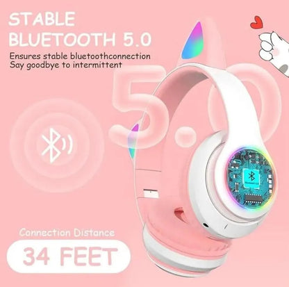 Cat Ear Headphones for Kids & Teens