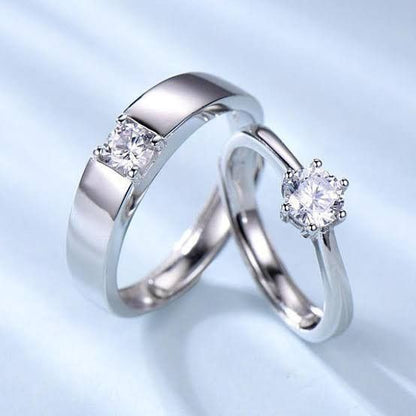 Silver Plated Couple's Ring